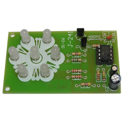 J-241 Dwukolorowy efekt swietlny zabawka, zasilanie 9V-Zestawy do samodzielnego montażu