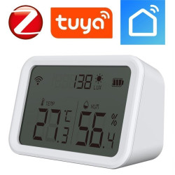 Czujnik temperatury NZTHLS wiglgotności światła LCD ZIGBEE TUYA RTX-Elektryka