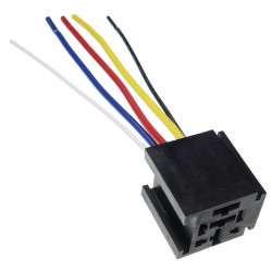 Gniazdo przekaźnika sam.70A 80A maxi z kablem  podstawka-Podzespoły Elektroniczne