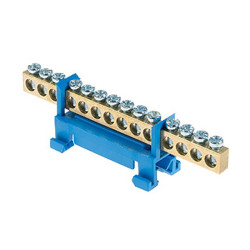 Listwa zacisk. ochronna LZOB-14P na szynę TH DIN   elektryczna-Elektryka