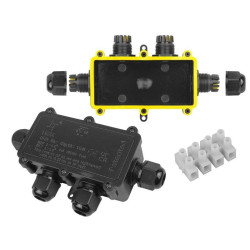 Puszka instalacyjna IP68 4 wloty + złącze 4 torowe LXZE57-Elektryka