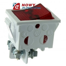 Wyłącznik WA-12PS śrubowy biały przełącznik kołyskowy do listw ŁKD-2N-1-Podzespoły Elektroniczne