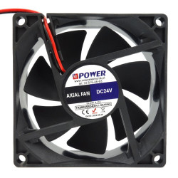 Wentylator 80x25 24V TX08025B24 0,17A 3600RPM, 2 przew kulka NEPOWER-Wentylacja i Chłodzenia