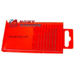 Wiertła HSS 0,5-1,2mm zestaw 8sz-Narzędzia Warsztatowe i Wyposażenie