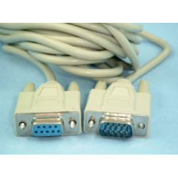 Kabel DB09M/DB09F 5m RS232 Wtyk-Gniazdo-Kable i Przyłącza RTV i PC