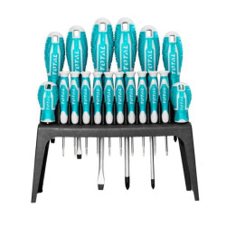 Zestaw wkrętaków 18 szt. na stojaku-Narzędzia Warsztatowe i Wyposażenie