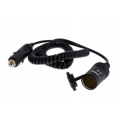 Przedłużacz zapalniczki samoch. Spiralny, 150-250cm-Motoryzacja