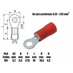 Konektor oczkowy OKR3-Podzespoły Elektroniczne