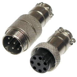 Złącze przem. na kabel 8pin kpl. (wt+gn) mikrofonowe NC/CB-Podzespoły Elektroniczne