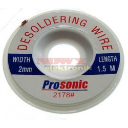 Plecionka do odsysania 2,0mm Długość 1,5-1,6m Miedziana-Narzędzia Warsztatowe i Wyposażenie