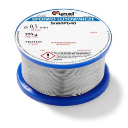 Spoiwo LC60-SW26  0,5mm  0,25kg Cyna-Narzędzia Warsztatowe i Wyposażenie