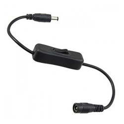 Wyłącznik na kablu DC 2.1/5.5 przełącznik kabel z włącznikiem czarny-Oświetlenie