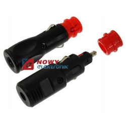 Wtyk zapalniczki uniwersalny 12V/24V EURO/DIN skręcany mocny-Motoryzacja