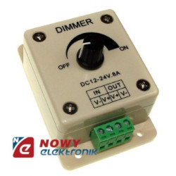 Sterownik LED ściemniacz 8A 12-24V manualny-Oświetlenie