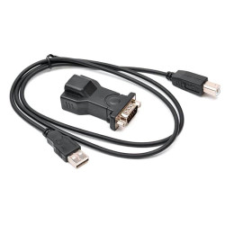 Przejściówka z USB na RS232  COM (z kablem) adapter konwerter-Komputery i Tablety
