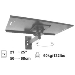 Uchwyt półka pod sprzęt AGD RTV mikrofalówkę 60kg srebrny-RTV SAT DVB-T