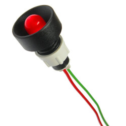 Kontrolka LED FI-10/12V czerwona 12V DC-Podzespoły Elektroniczne