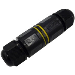 Złącze 4-styk. hermetyczne, mufa przelotowa IP68 24A/450V-Podzespoły Elektroniczne