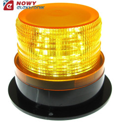 Sygnalizator bł.|LED 12-24V pom. IP44 pomarańczowy błyskowy lampa kogut 1-Systemy Alarmowe