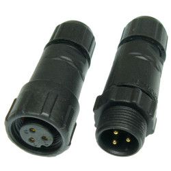 Złącze hermetyczne 3pin IP68 kpl.-Podzespoły Elektroniczne