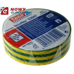 Taśma Izol. TESA 20m/19mm Żółto- Zielona Dł.20m Szer.19mm, Izolacyjna-Narzędzia Warsztatowe i Wyposażenie