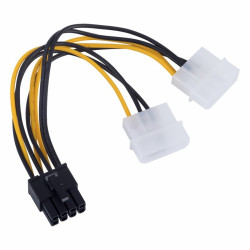 Kabel PCI-E 8Pin/Molex 2x Wtyk AKYGA Adapter zasilania-Komputery i Tablety