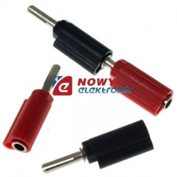 Wtyk/gniazdo Banan WG-13 czarna, czerwona  VITALCO-Podzespoły Elektroniczne