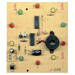 J-248 Mini ruletka, 10 LED w okręgu, zabawka, zasilanie 9V-Zestawy do samodzielnego montażu