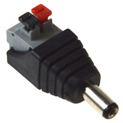 Wtyk DC 2.1/5.5 do kamer TYP2 zaciskowy szybkozłączka-Podzespoły Elektroniczne