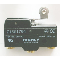 Krańcówka Z15G1704 15A/250V dźwignia 26mm + rolka-Podzespoły Elektroniczne