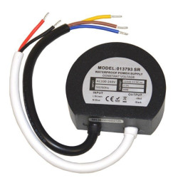 Zasilacz ZI LED 12V/2,5A    IP67 30W Okrągły plastikowy do puszki-Zasilacze i Transformatory