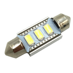 Dioda LED C5W 36mm 3xSMD5730 CAN CANBUS żarówka Biała 12V-Oświetlenie
