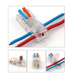 Szybkozłączka przelotowa T2-2B dla 1,5mm-2,5mm trójnik-Przewody i Druty w metrażu