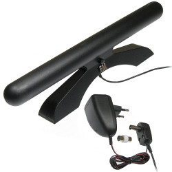 Antena radiowa UKF "SONUS-FM" Ze wzmacniaczem i zasilaczem, pokojowa-RTV SAT DVB-T