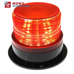 Sygnalizator bł.|LED 220V AC cze IP44 czerwony błyskowy  230V-Systemy Alarmowe