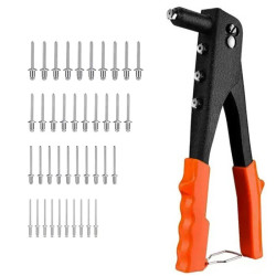 Nitownica ręczna + 60 nitów zestaw-Narzędzia Warsztatowe i Wyposażenie