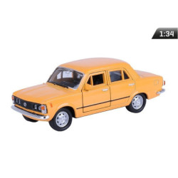 Model FIAT 125p PRL Pomarańczowy 1:34-MODELARSTWO HOBBY i ZABAWA