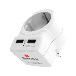 Adapter podróżny SKROSS Anglia 2xUSB, Dubaj Malta Cypr Irlandia-Elektryka