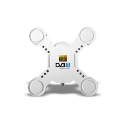 Antena TV COMACT DVB-T2 na szybę ,parapet lubpokojowa, aktywna 21-69k-RTV SAT DVB-T