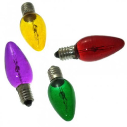 Żarówka E10 15V 3W Choinkowa MIX kolor do świeczników-Oświetlenie
