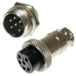 Złącze przem. DS-11-10-6B6 6pin Przemysłowe, Wtyk + Gniazdo-Podzespoły Elektroniczne