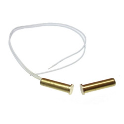 Kontaktron alarm. HO-03EM złoty wpuszczany (metalowa obudowa)-Systemy Alarmowe