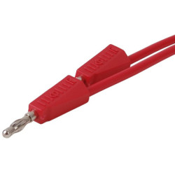 Przewód pomiarowy PPS110-R 1m 2x Banan, Czerwony 4mm 20A-Mierniki i Multimetry
