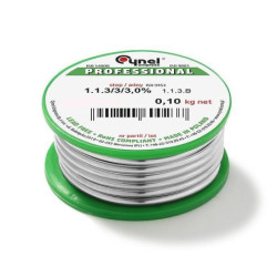 Spoiwo SN96.3 AG3.7  1,0mm  100g (Ag4) 1.1.3/3/3.0% cyna bezołowiowa ze srebrem CYNEL-Narzędzia Warsztatowe i Wyposażenie