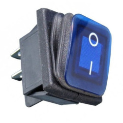 Przełącznik Podświetlany 12V Niebieski 15A Duży,-Podzespoły Elektroniczne