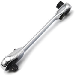 Grzechotka podwójna mini C-RV 1/4" + mocowanie bit driver, zapadkowy-Narzędzia Warsztatowe i Wyposażenie