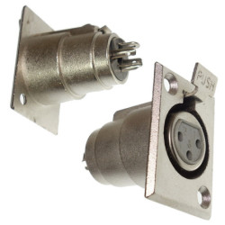 Gniazdo mikrofonowe 3 Pin XLR Montażowe, matalowe-Podzespoły Elektroniczne
