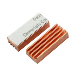 Radiator 8x22x5mm miedziany 1szt samoprzylepny-Wentylacja i Chłodzenia