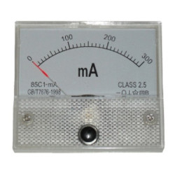 Miernik analog. Amperomierz 0,3A kwadratowy, 300mA-Mierniki i Multimetry