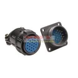 Złącze przem. DS-11-10-07-19-LYP (wt+gn)kpl. przemysłowe-Podzespoły Elektroniczne